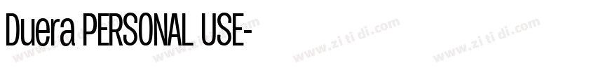 Duera PERSONAL USE字体转换